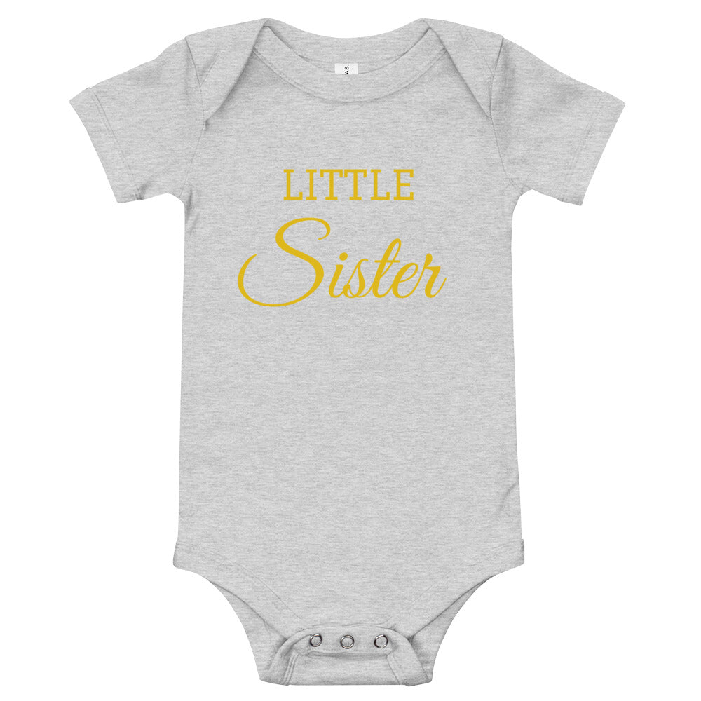 Little Sister Baby short sleeve onesie