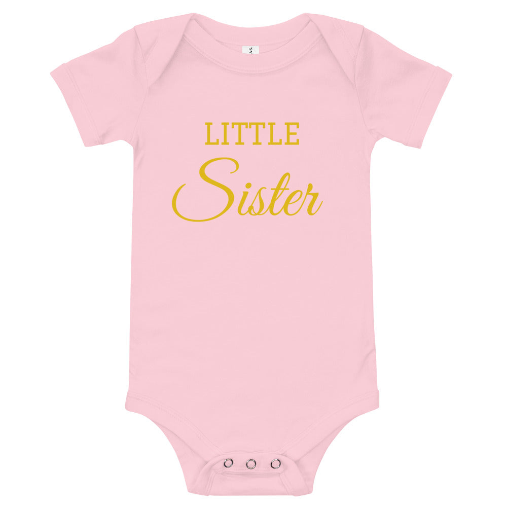 Little Sister Baby short sleeve onesie