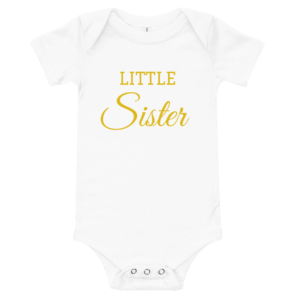 Little Sister Baby short sleeve onesie
