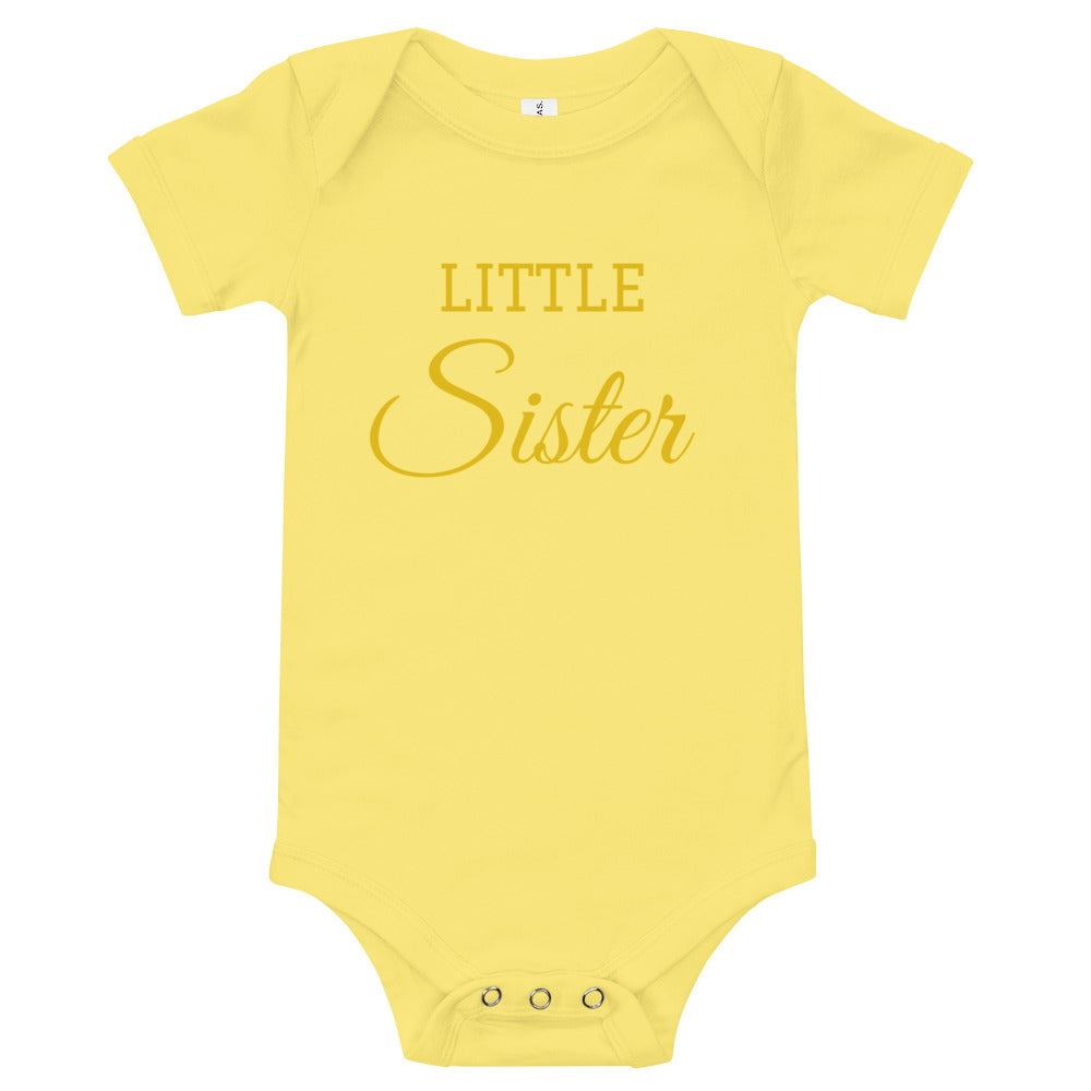Little Sister Baby short sleeve onesie