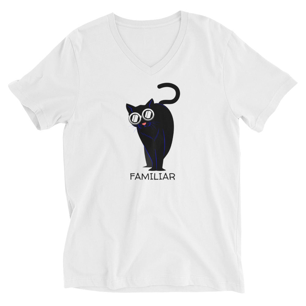 FAMILIAR Short Sleeve V-Neck T-Shirt