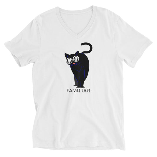 FAMILIAR Short Sleeve V-Neck T-Shirt