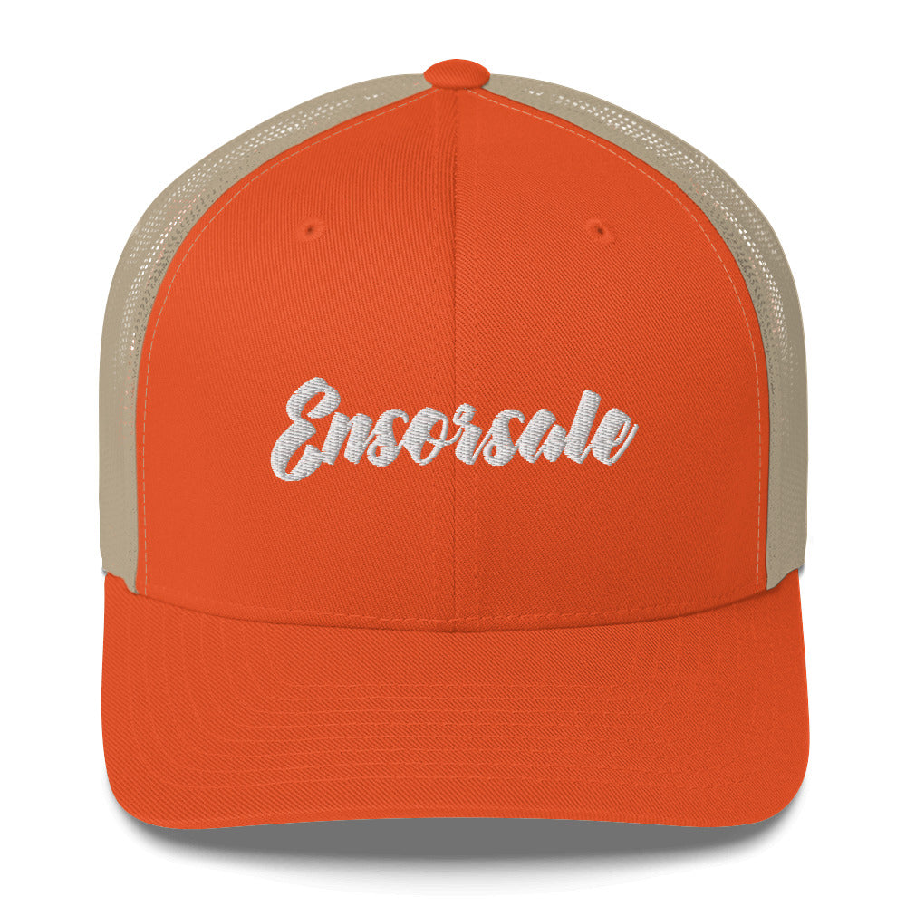 Ensorsale White Logo Trucker Cap