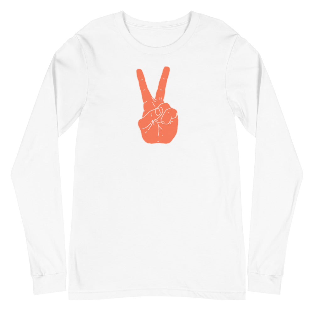 Good Vibes Only Peace Sign Long Sleeve Tee