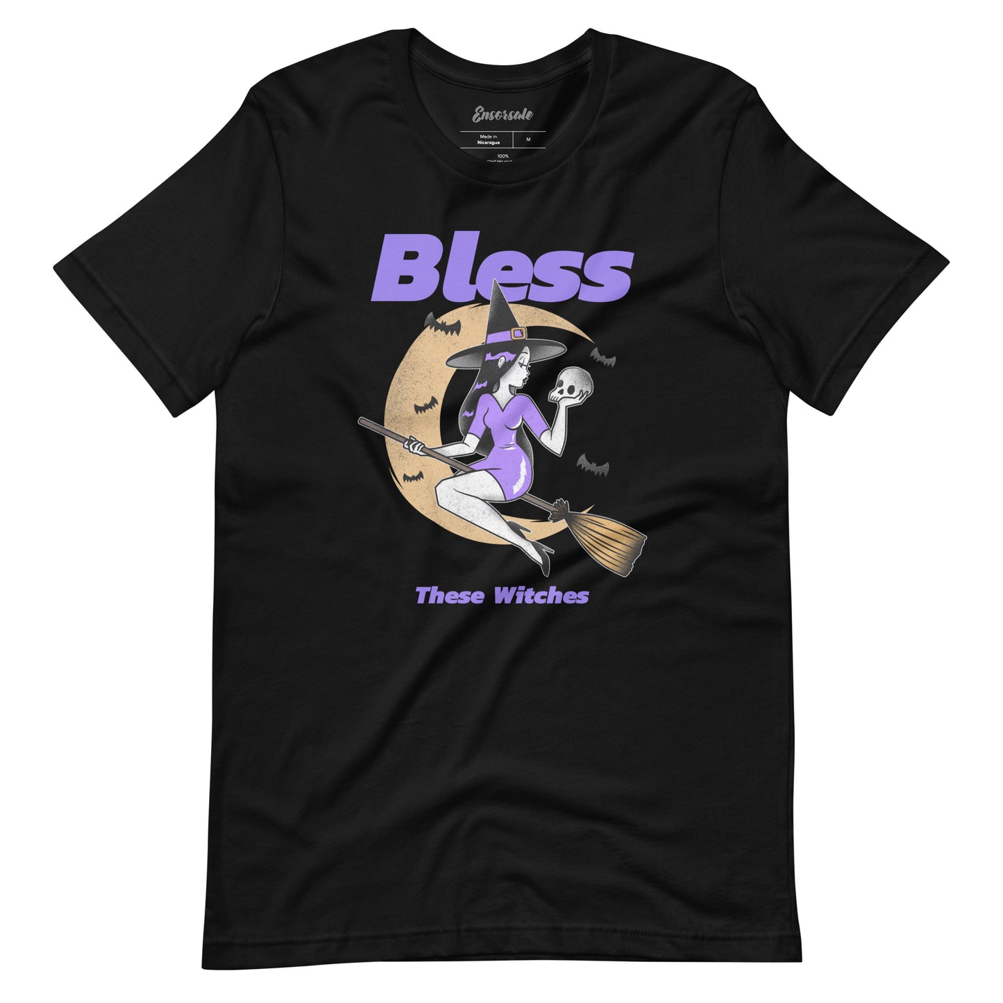 Bless These Witches Purple Witch t-shirt