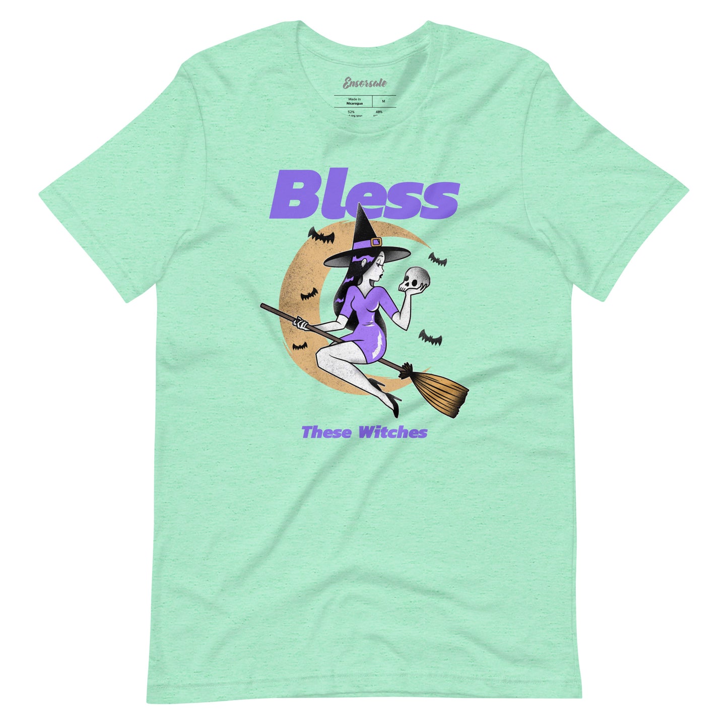 Bless These Witches Purple Witch t-shirt