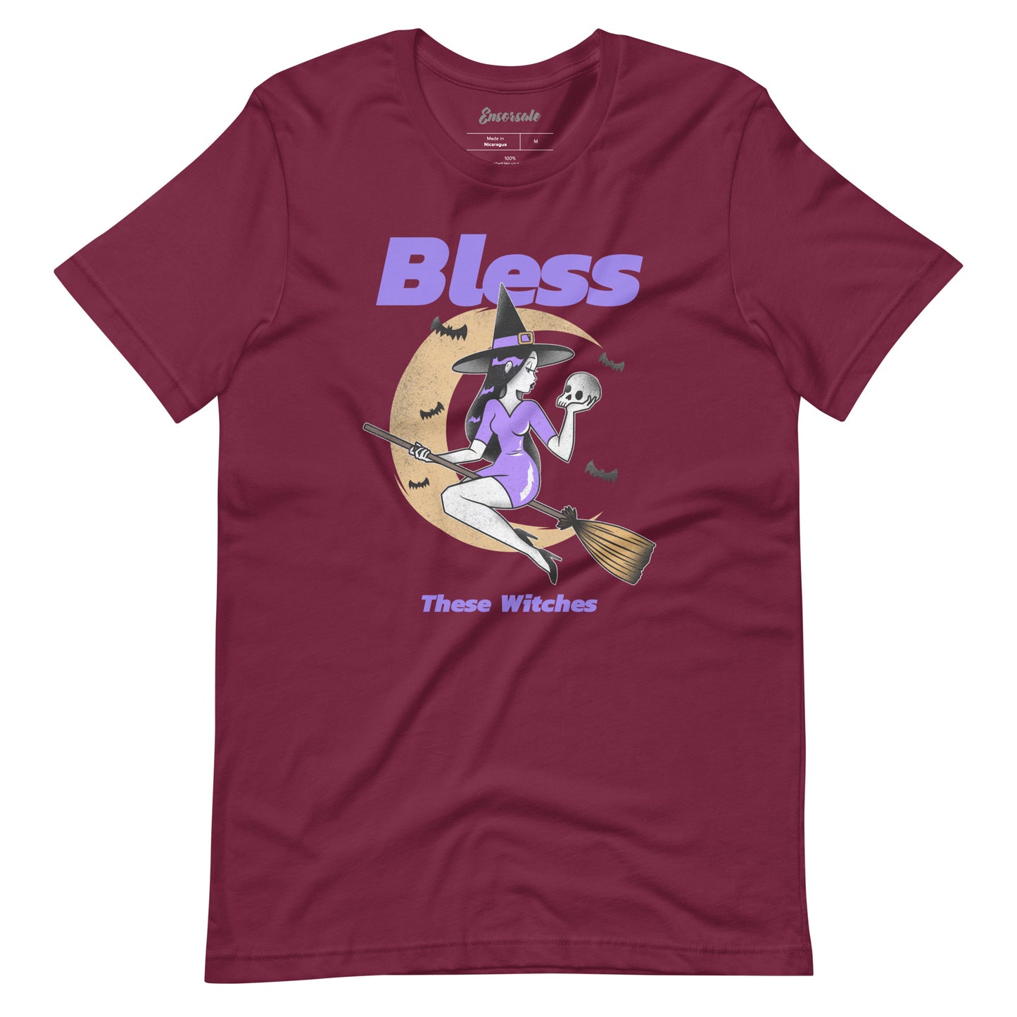 Bless These Witches Purple Witch t-shirt