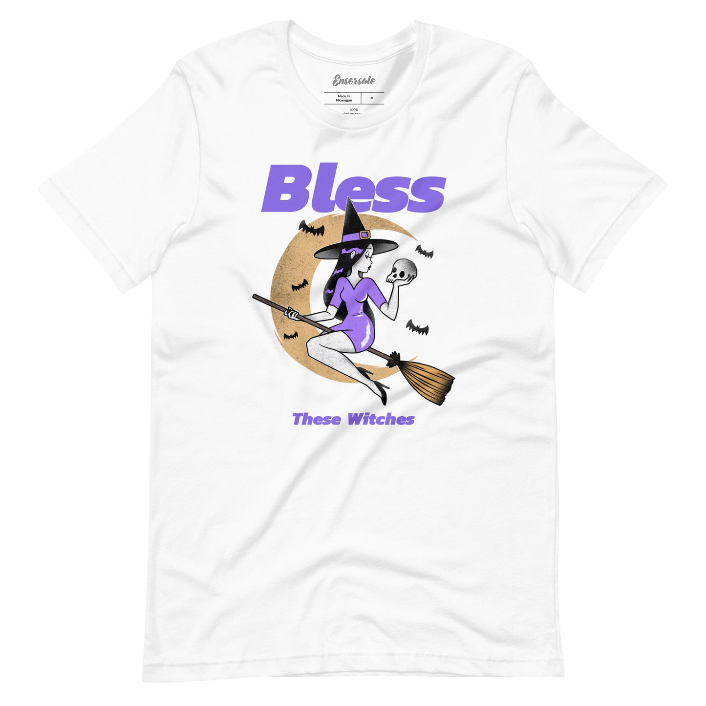 Bless These Witches Purple Witch t-shirt
