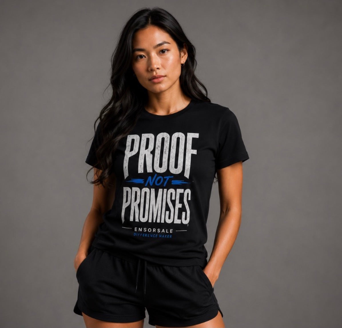 Proof Not Promises Motivational Streetwear T-Shirt