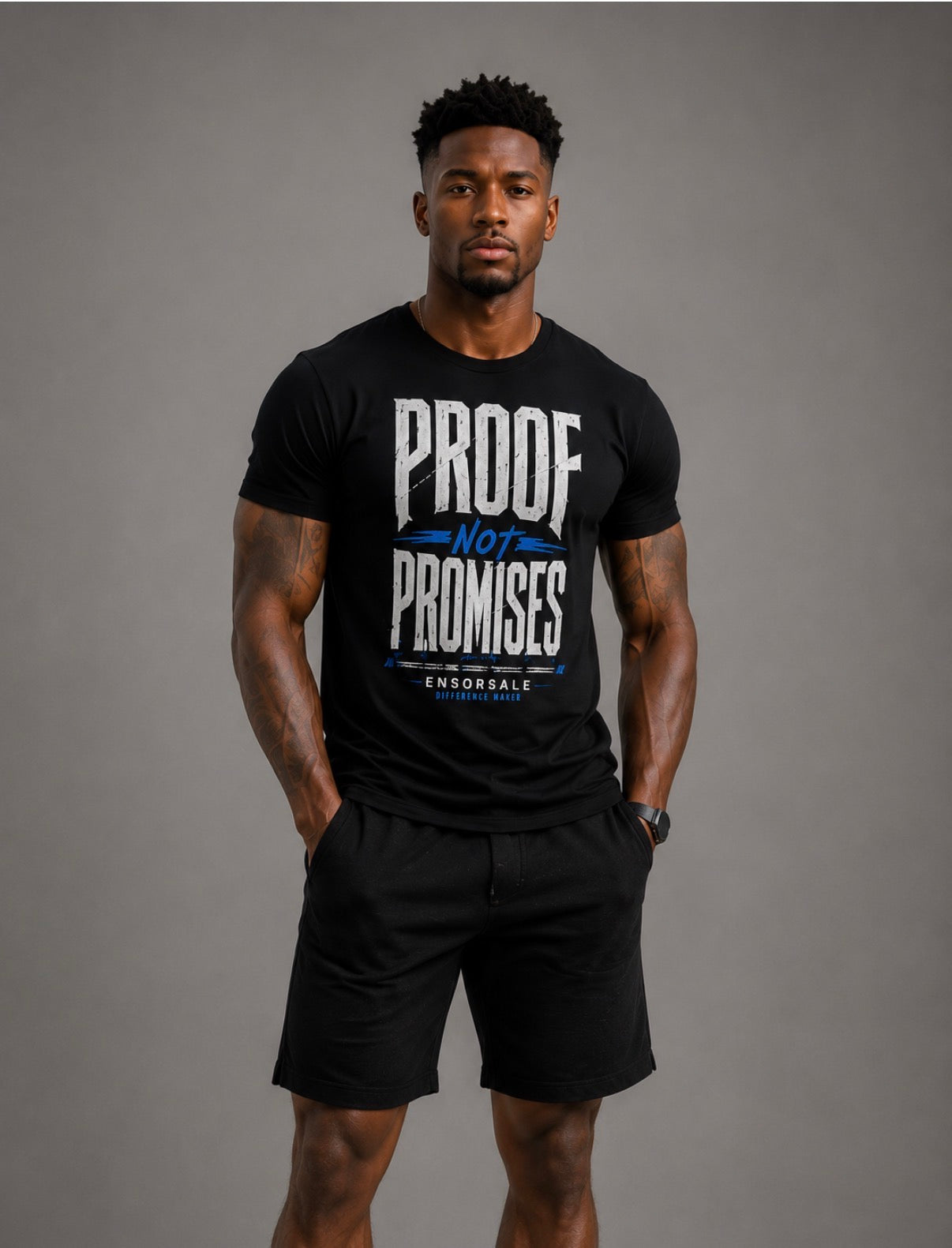 Proof Not Promises Motivational Streetwear T-Shirt