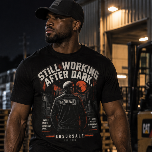 STILL WORKING AFTER DARK t-shirt