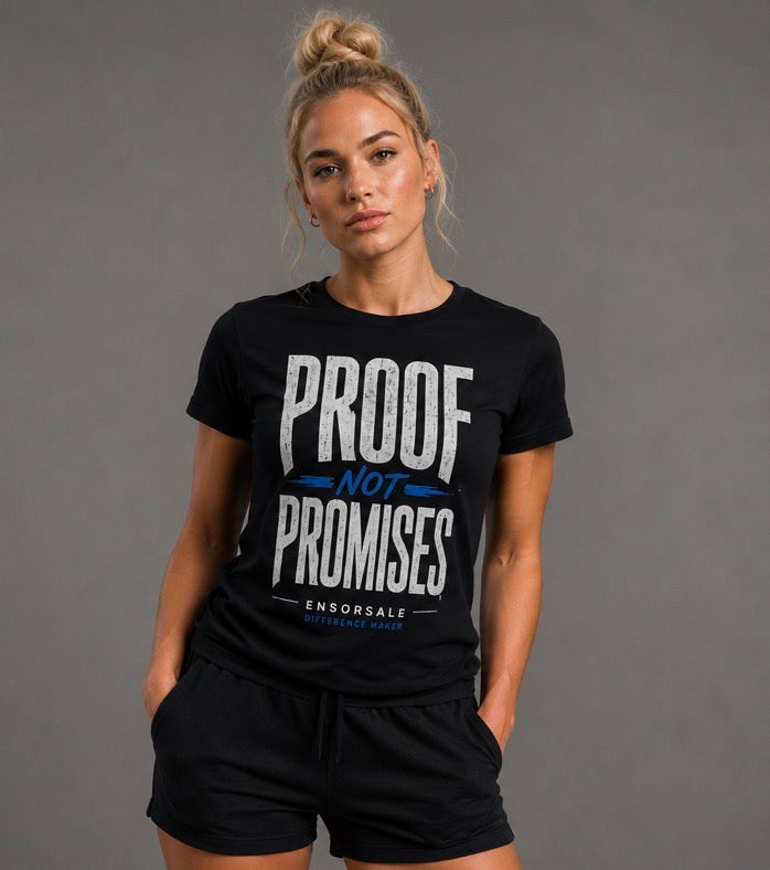 Proof Not Promises Motivational Streetwear T-Shirt