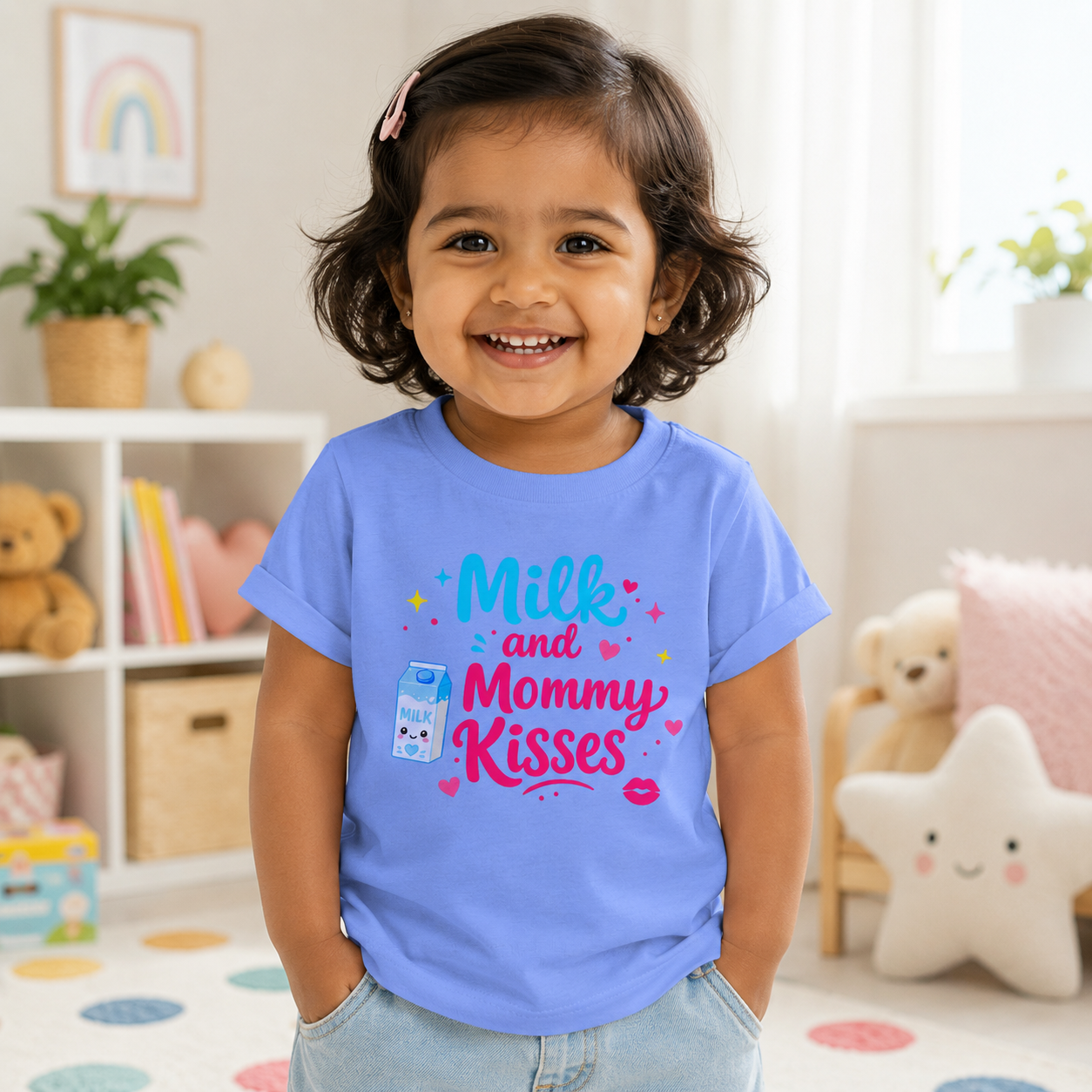 Milk and Mommy Kisses Baby Toddler Tee