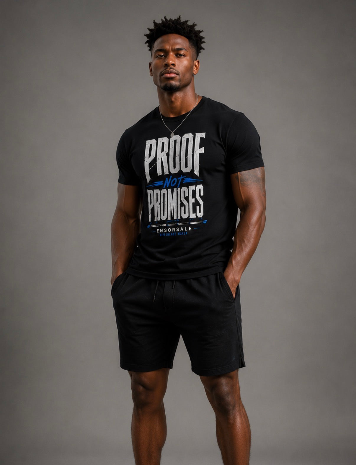 Proof Not Promises Motivational Streetwear T-Shirt