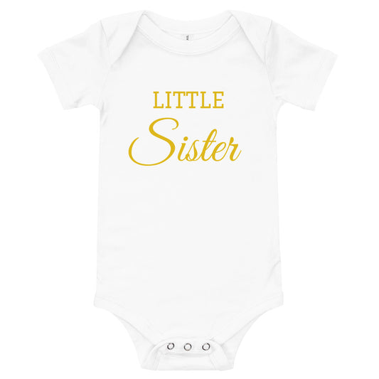 Little Sister Baby short sleeve onesie