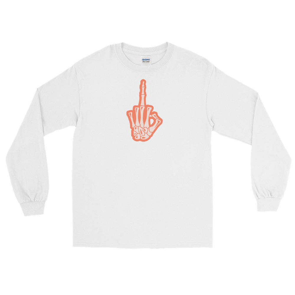 Good Vibes Only Middle Finger Long Sleeve Shirt