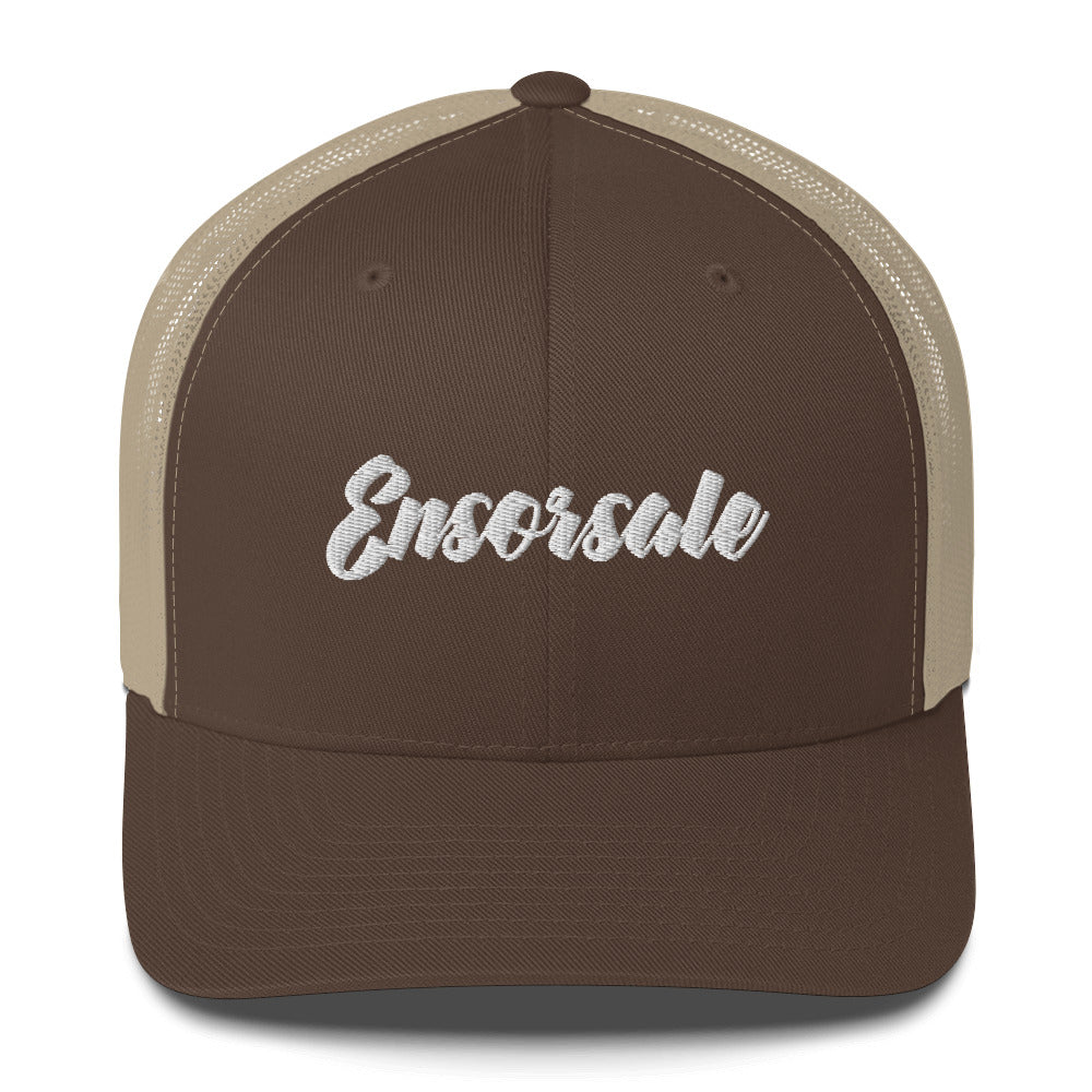 Ensorsale White Logo Trucker Cap