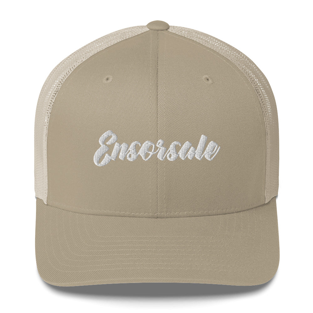 Ensorsale White Logo Trucker Cap